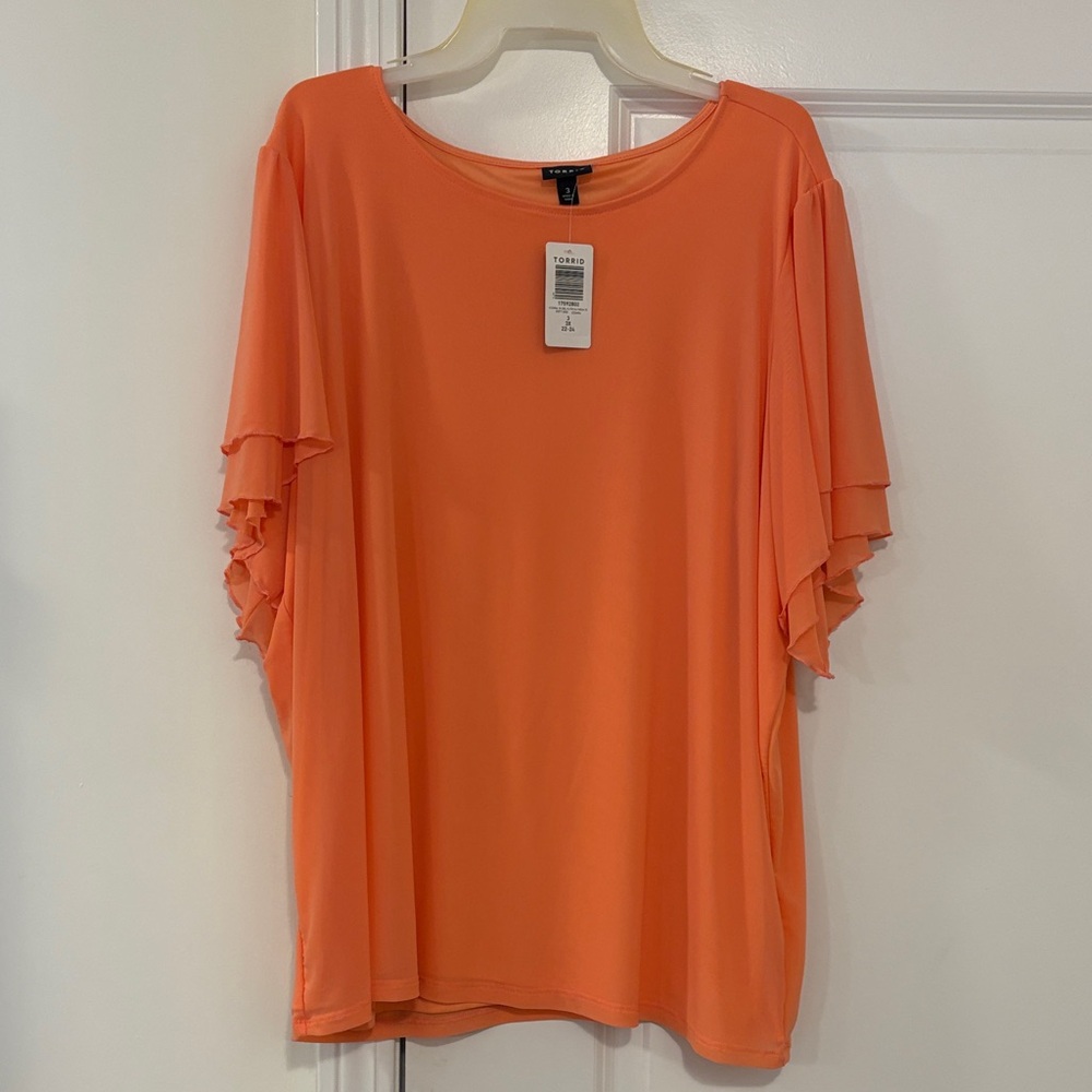 Torrid Vibrant Orange Blouse